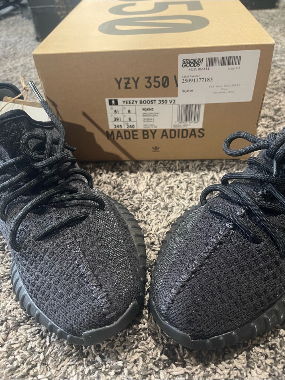 Adidas Kids Yeezy Boost 350 V2 - Black